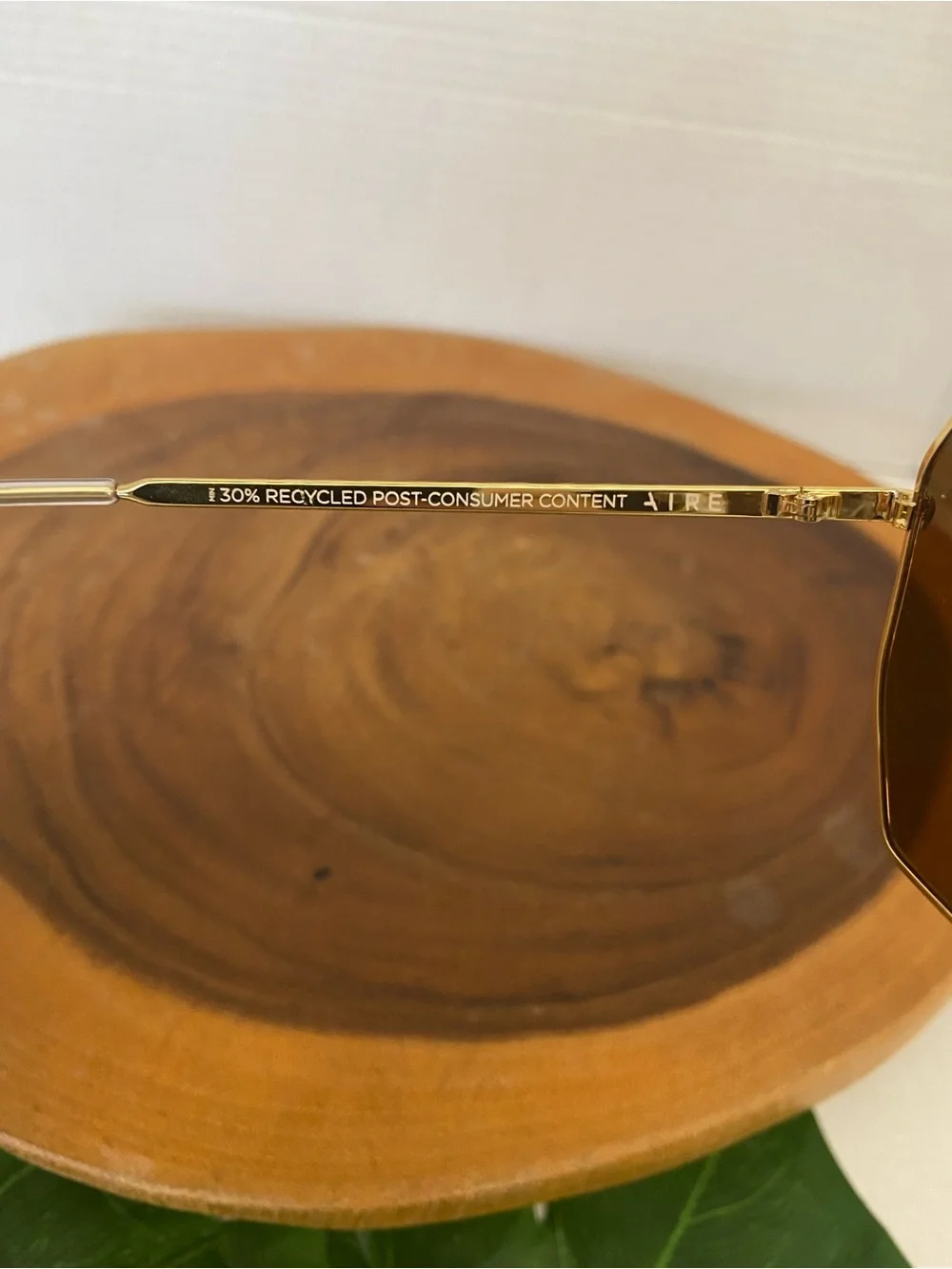 AIRE Asteroid Gold Framed Sunglasses